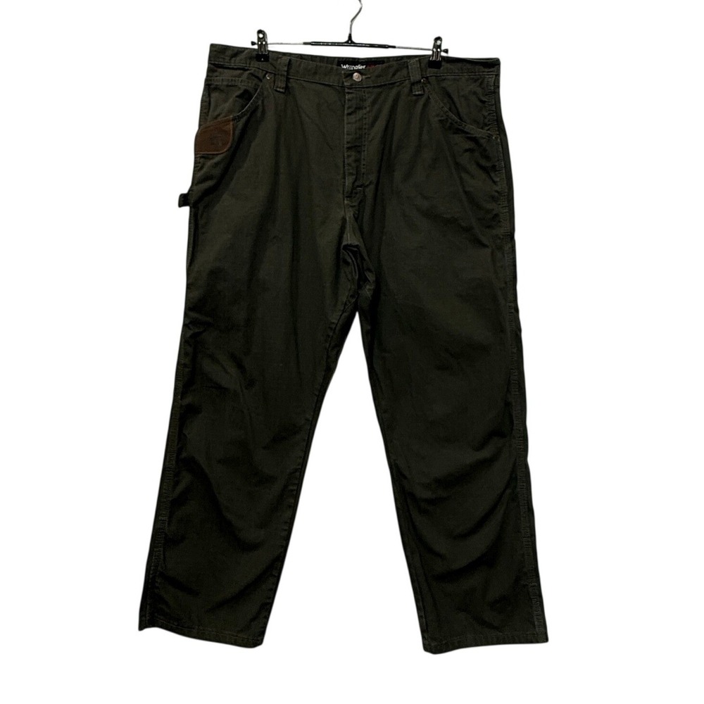 Wrangler Riggs Pants Men's‎ 42X30 Green Carpenter Ripstop Workwear